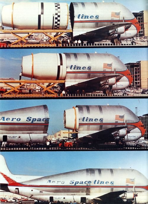 Loading of S-IV stage to NASA's Super Guppy. | Space flight, Nasa ...