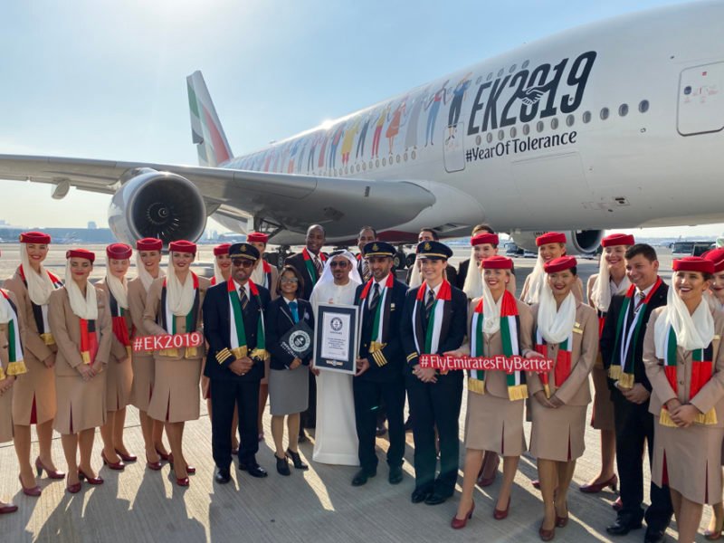 Emirates Breaks Guinness Records with Most Nationalities on Board