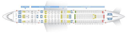 Inside: Commercial airliner interior