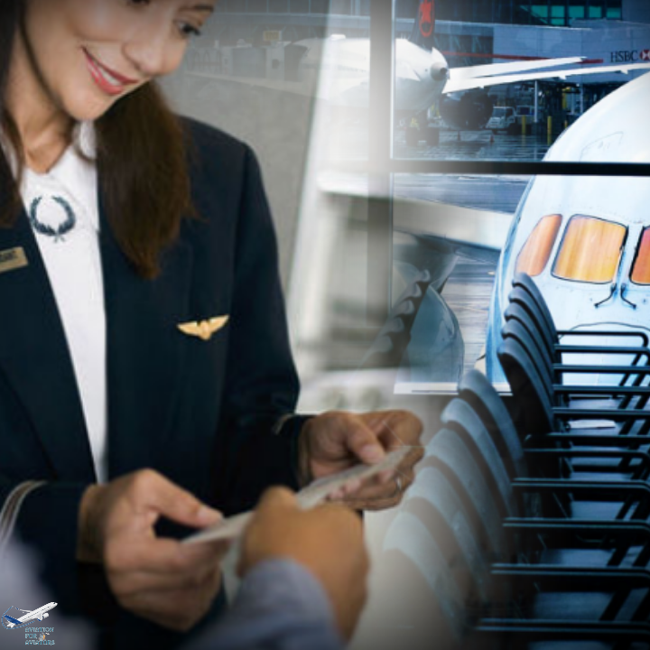 Airport interior layout: Boarding Procedures.
