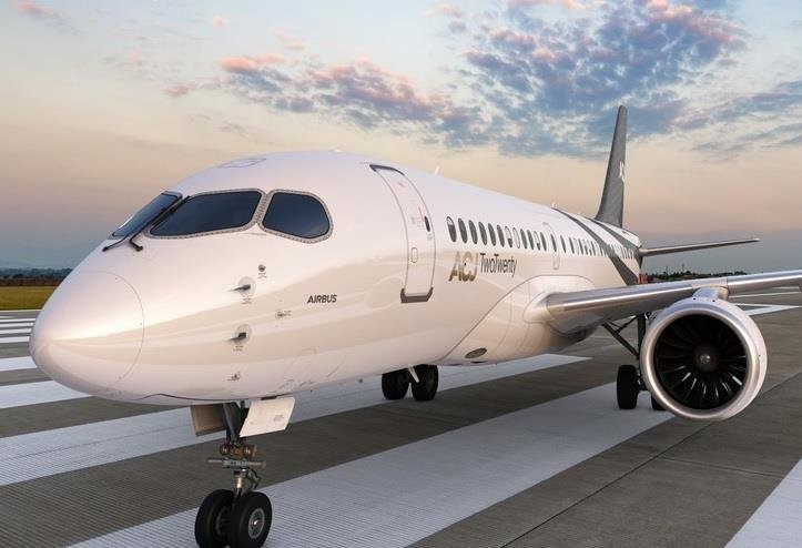 The New Airbus A220-100 private Business Jet