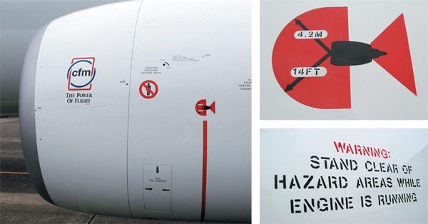 hazard-placards Aircraft Engine Spirals