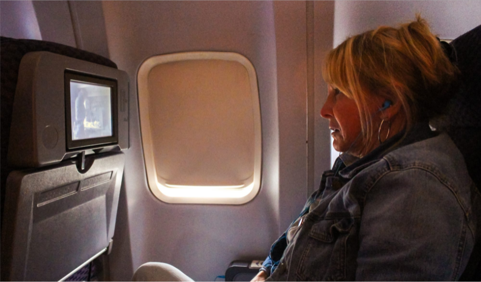 Haven't cried over "Titanic" on the ground? Try to watch it in the skies.