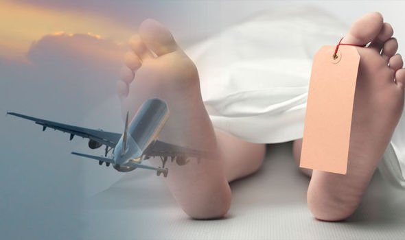 How do airlines deal with the death of a passenger on a flight?