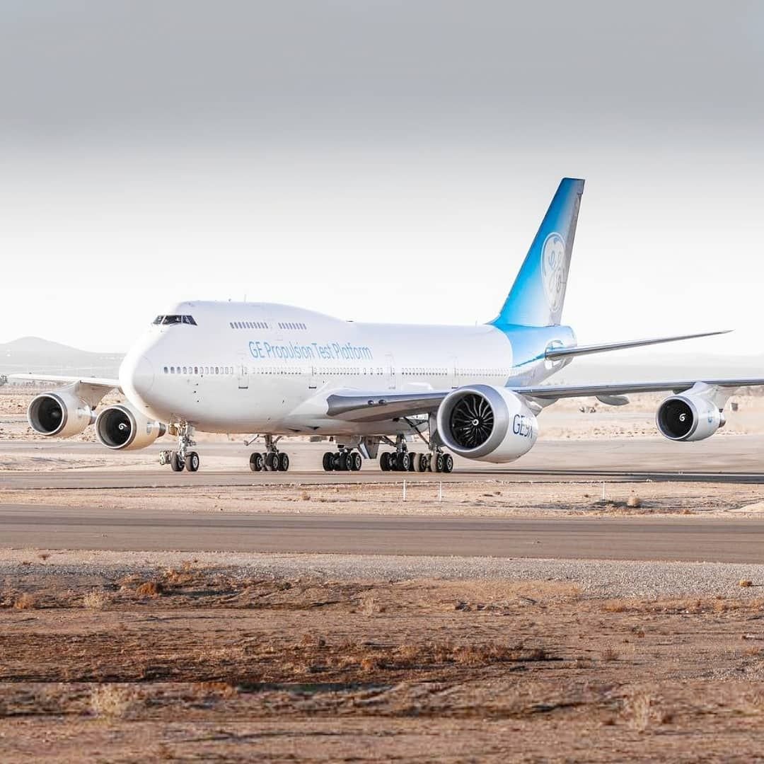 Boeing tested the new GE9X on a 747
