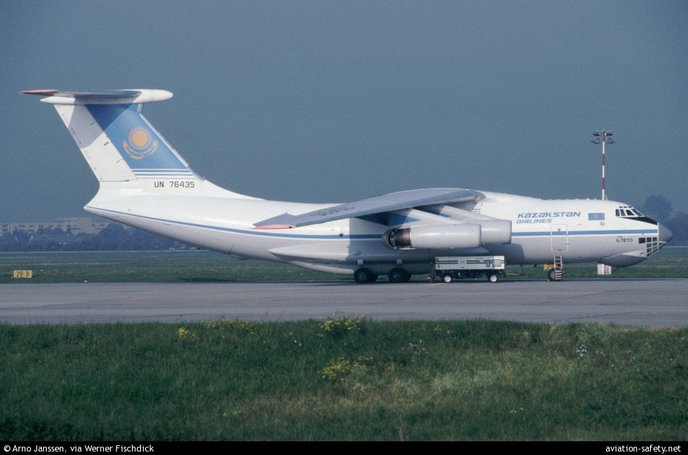 Kazakhstan Airlines Ilyushin Il-76TD Involved in the crash (UN-76435)