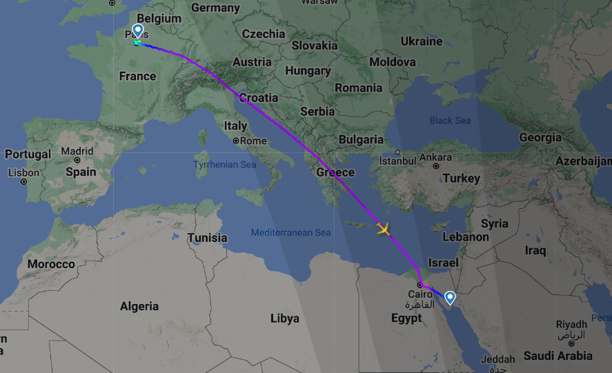 COP27 - EgyptAir first flight SAF