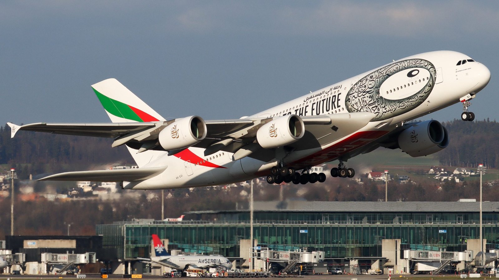 Emirates A380 Returns to Casablanca