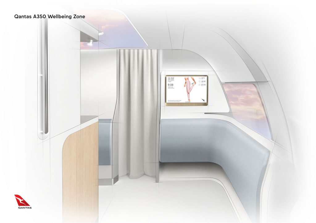 Qantas A350 cabin design