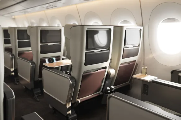 Qantas A350 cabin design