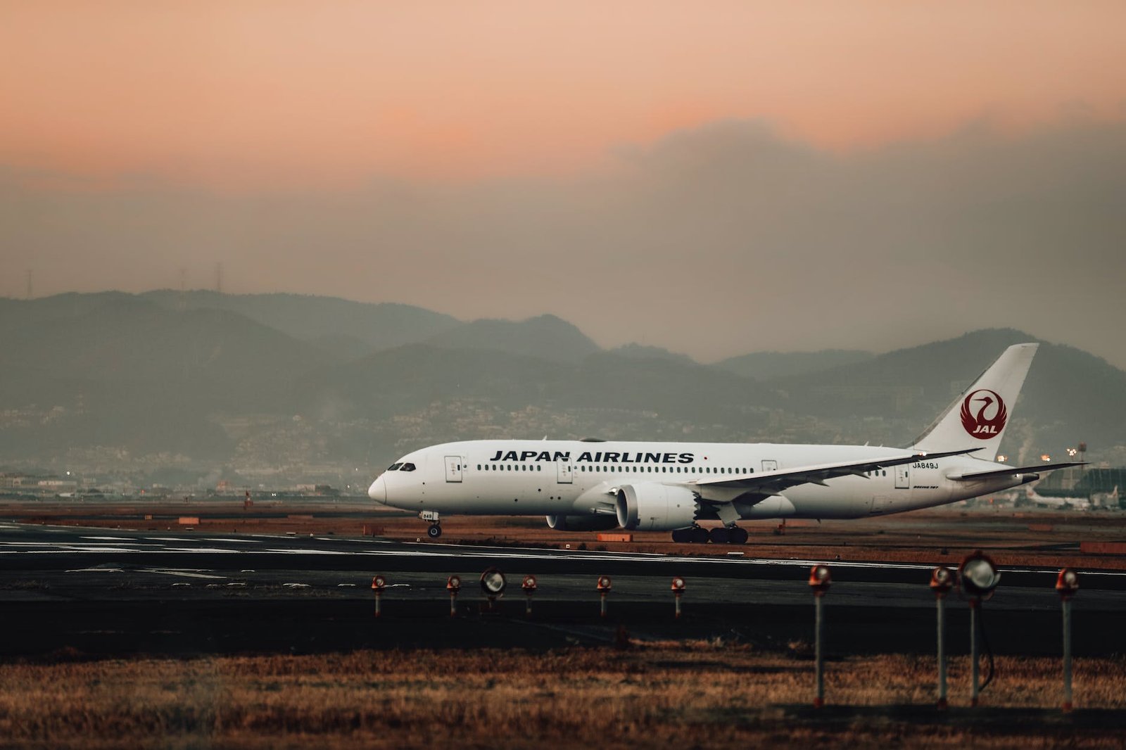 photograph of a japan airlines airplane
