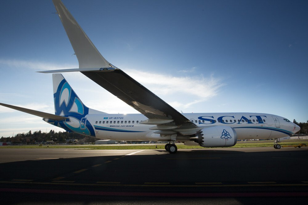 SCAT Airlines Orders Seven 737 MAX Jets at Dubai Airshow 2023