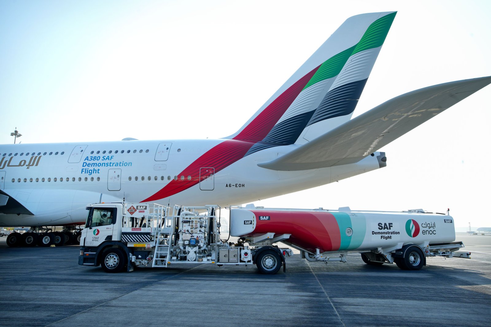 Emirates is The World's First Airline to Fly an A380 Demonstration Flight Using 100% Sustainable Aviation Fuel