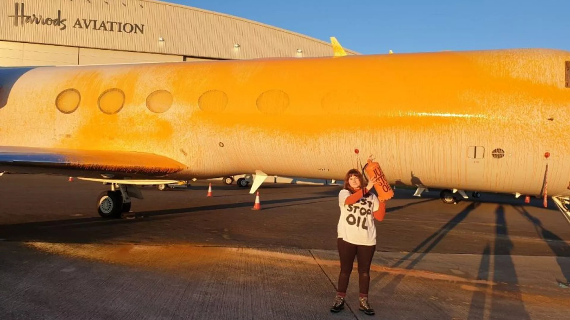 Just Stop Oil Activists Demand an End to Fossil Fuels: Taylor Swift's Private Jet Escapes Damage Despite Vandalism by Protestors at Airport