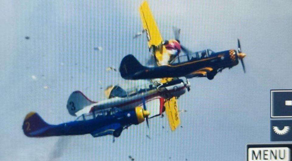 Breaking: Two Yak-52 Planes Collided Mid-air During Beja Air Show in Portugal