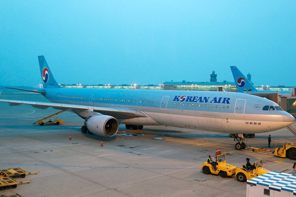 Korean Air mid-flight