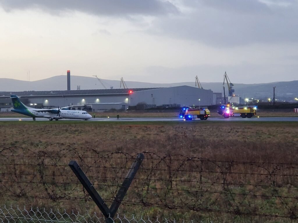 Emerald Airlines Nose Gear Collapse