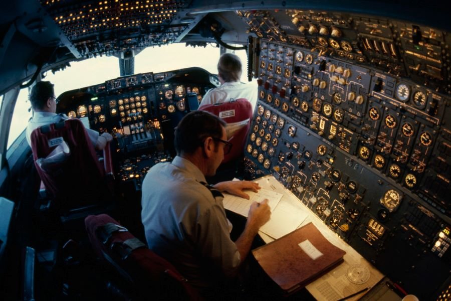 Two Pilots in Cockpit