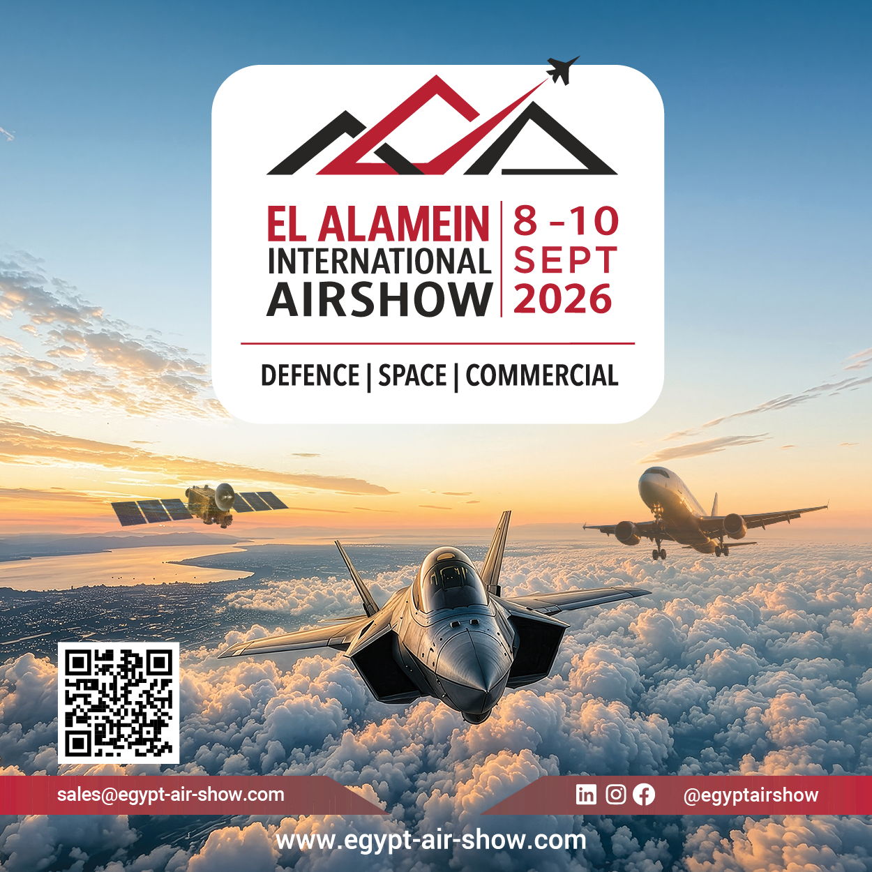 El Alamein International Airshow 2026 promotional artwork